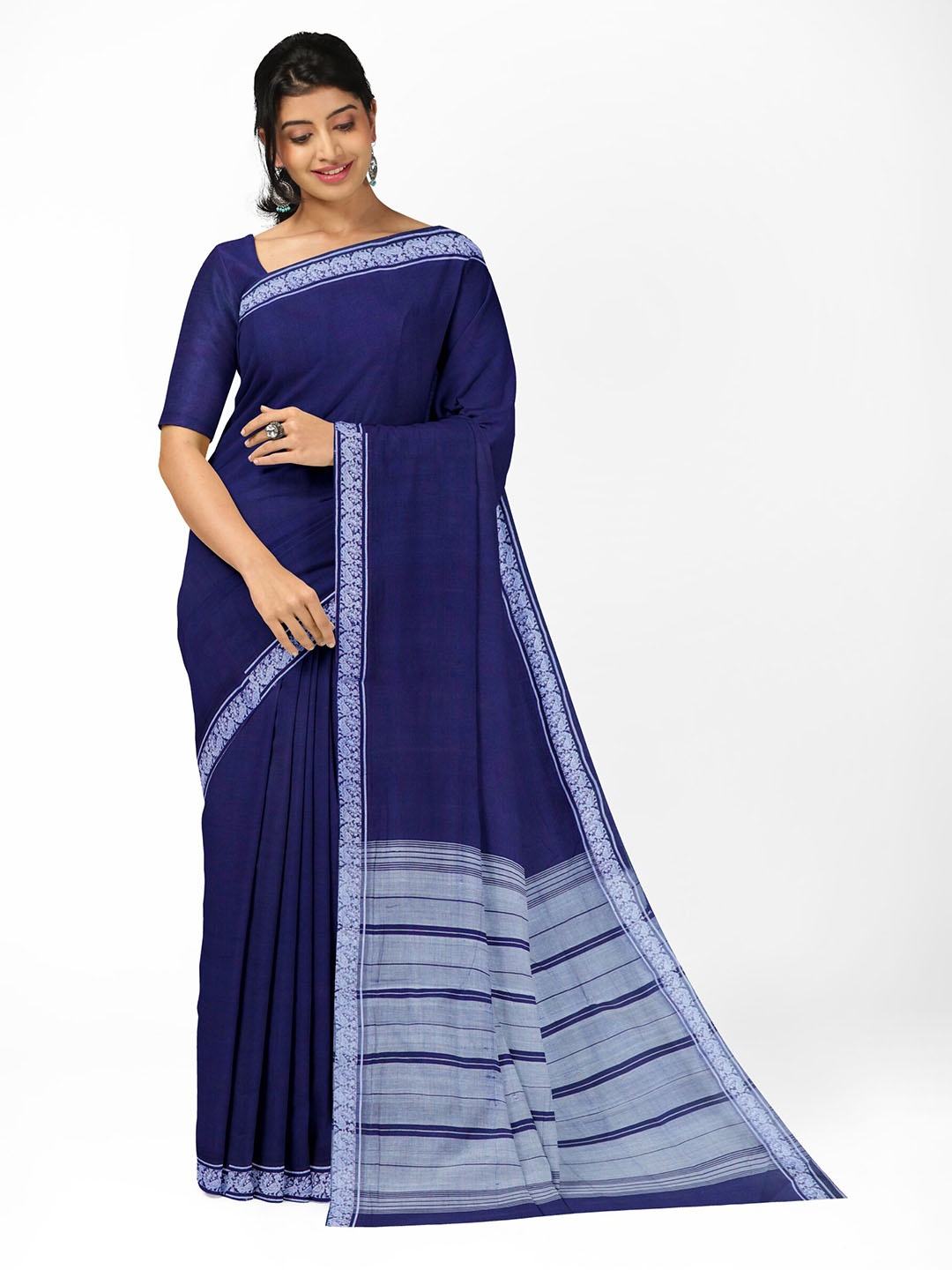 

APCO Bandar Pure Cotton Polavaram Saree, Blue