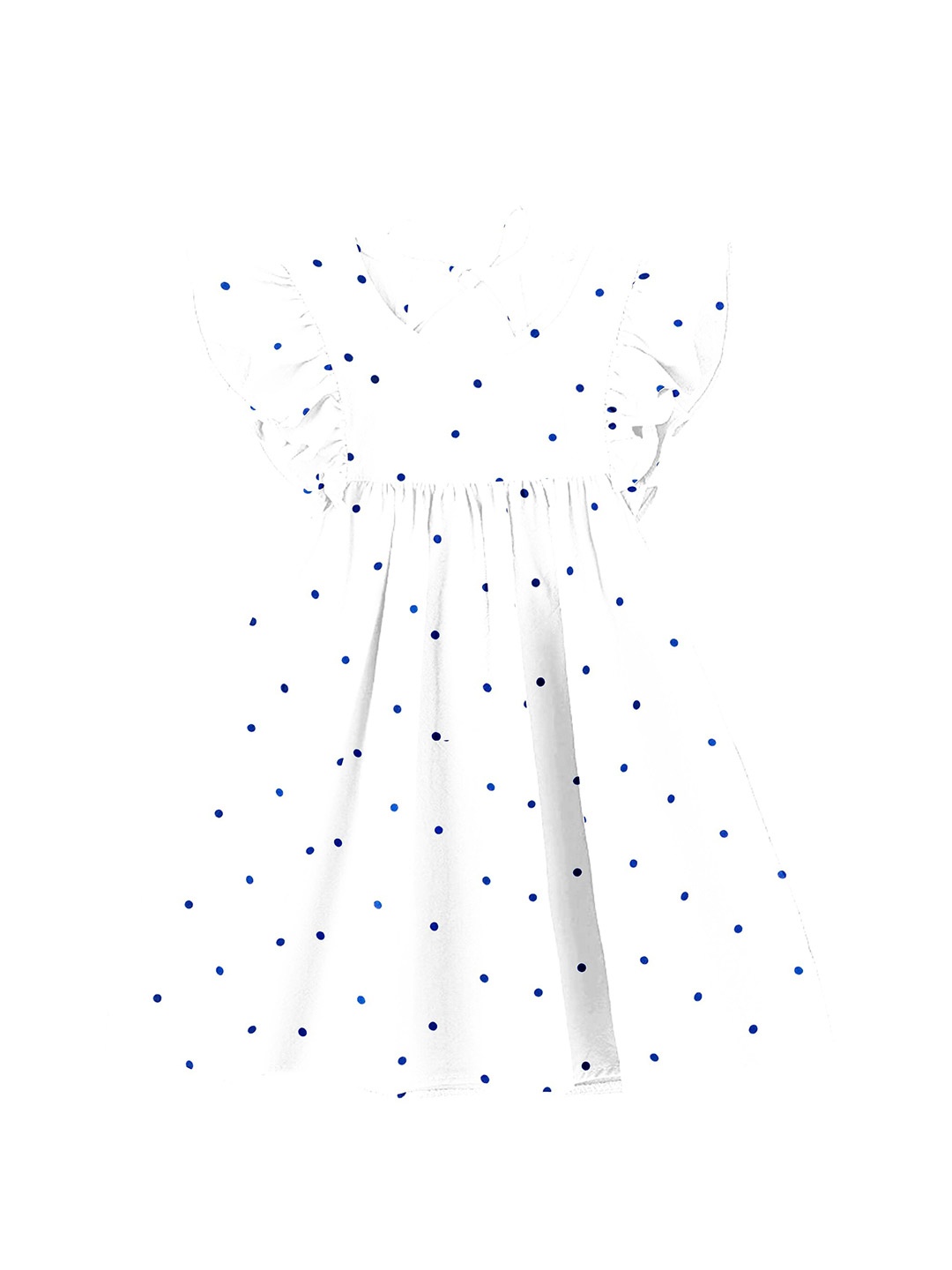 

THE BABY ATELIER Girls Printed Nightdress, White