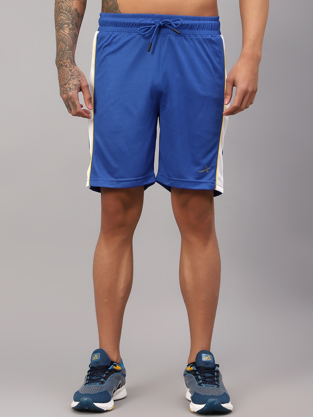 

VECTOR X Men Mid-Rise Running Sports Shorts, Blue