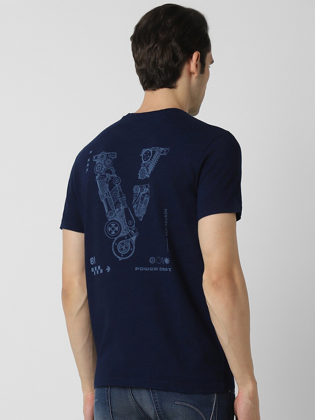 

VAN HEUSEN DENIM LABS Typography T-shirt, Navy blue