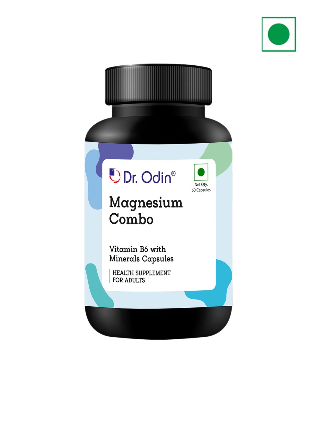 

Dr. Odin Magnesium Combo Vitamin B6 With Minerals Capsules-60 Capsules, Black