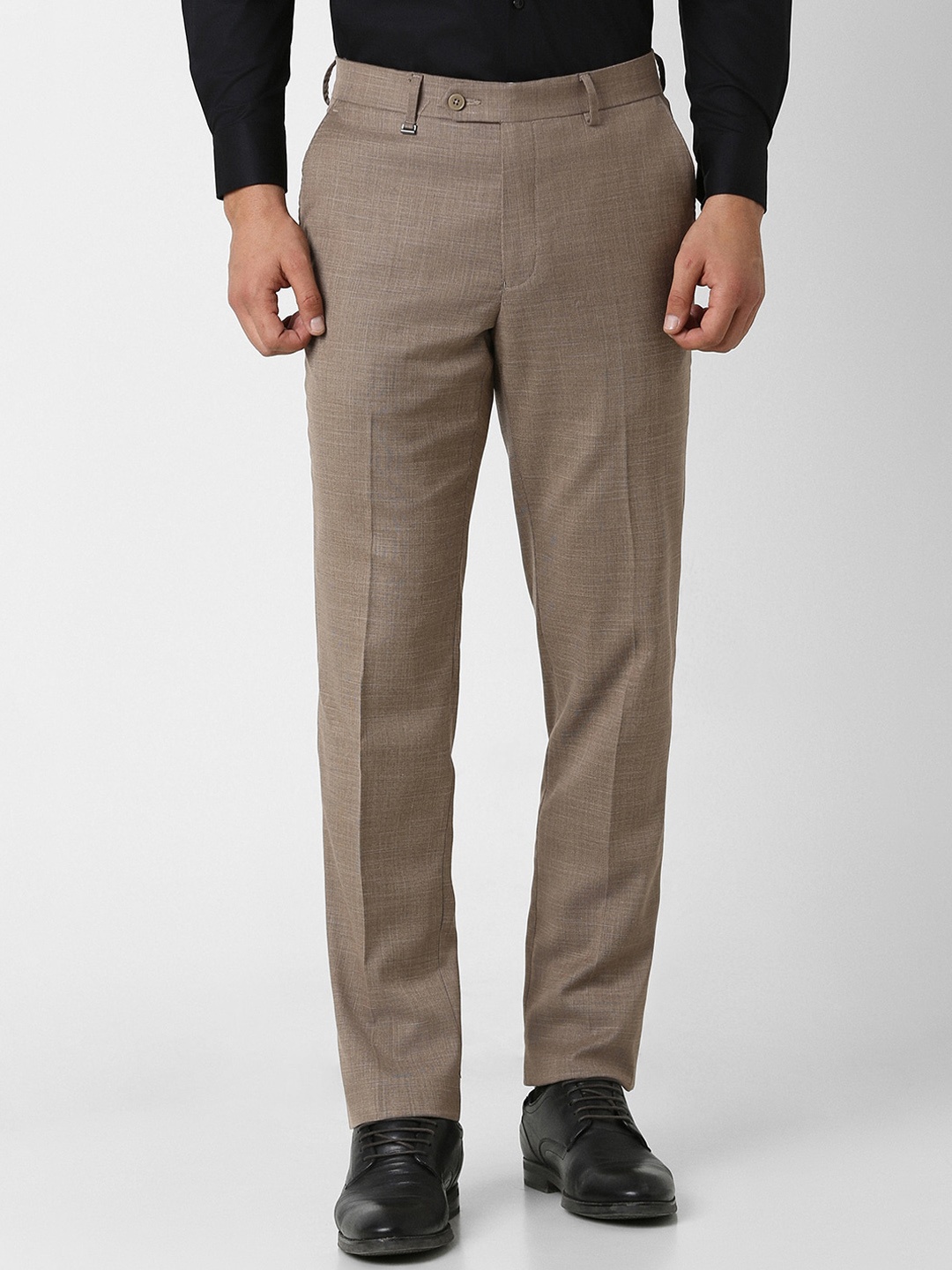 

Van Heusen Men Slim Fit Formal Trouser, Brown