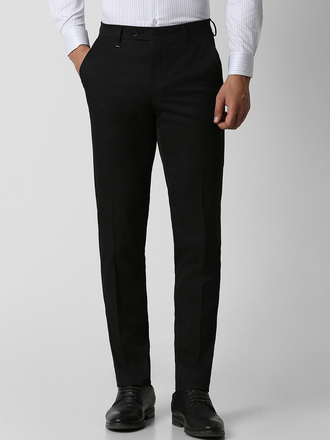 

Van Heusen Men Slim Fit Formal Trouser, Black