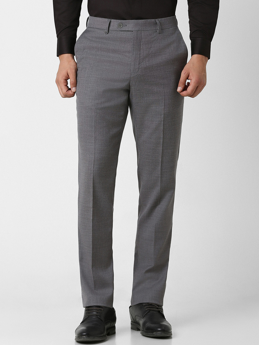 

Van Heusen Men Slim Fit Formal Trouser, Grey