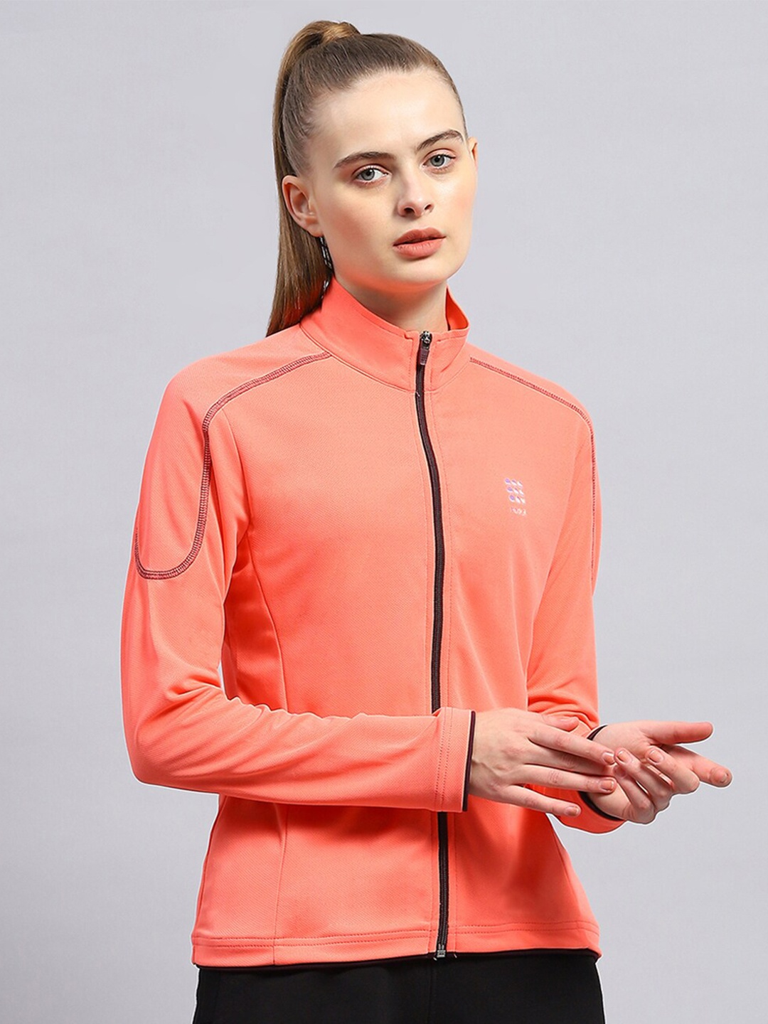 

rock.it Mock Collar Sporty Jacket, Coral