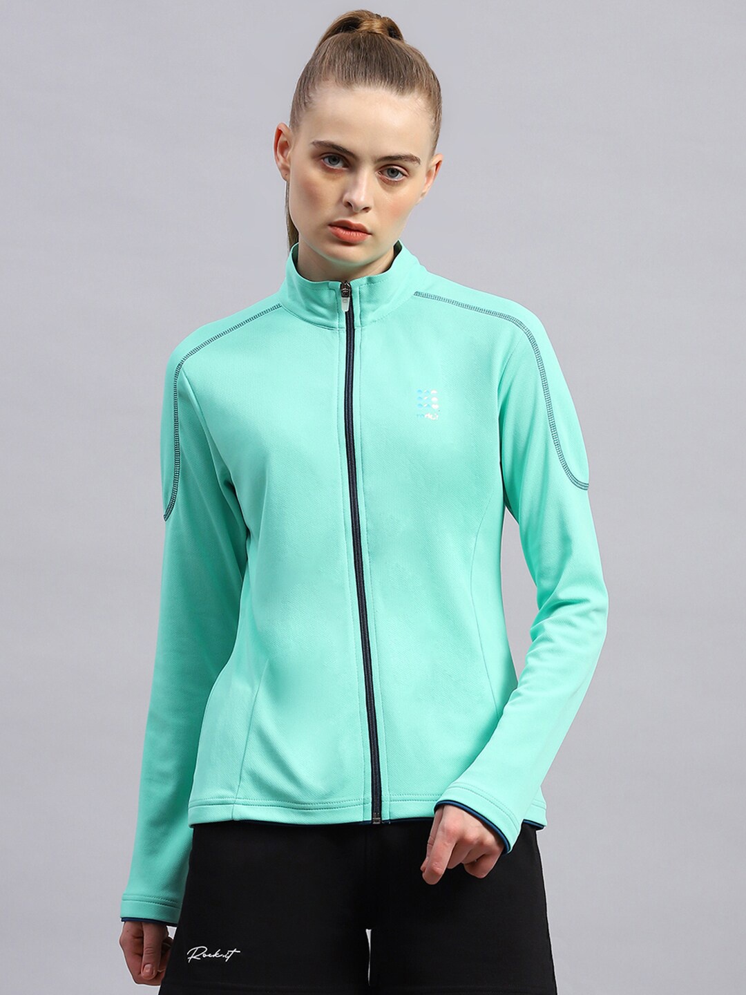 

rock.it Mock Collar Sporty Jacket, Turquoise blue