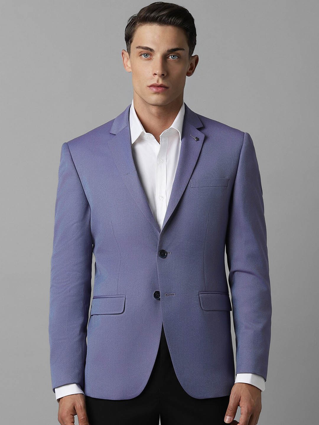 

Louis Philippe Slim Fit Single Breasted Blazer, Blue