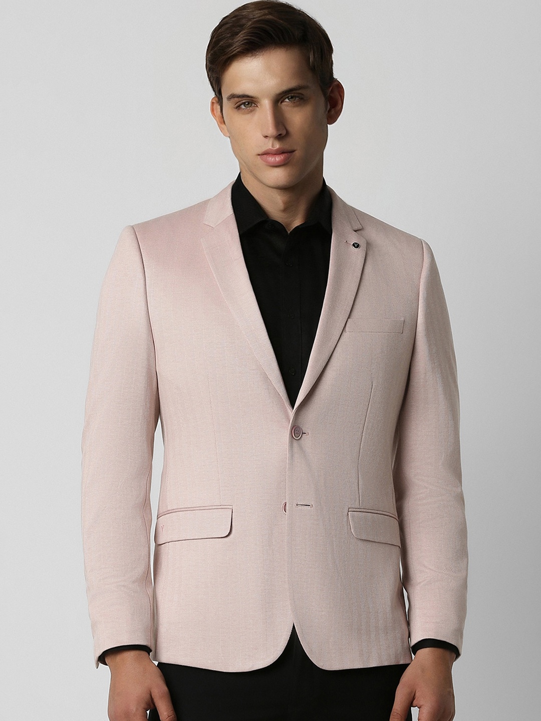 

Van Heusen Slim Fit Single Breasted Formal Blazer, Beige