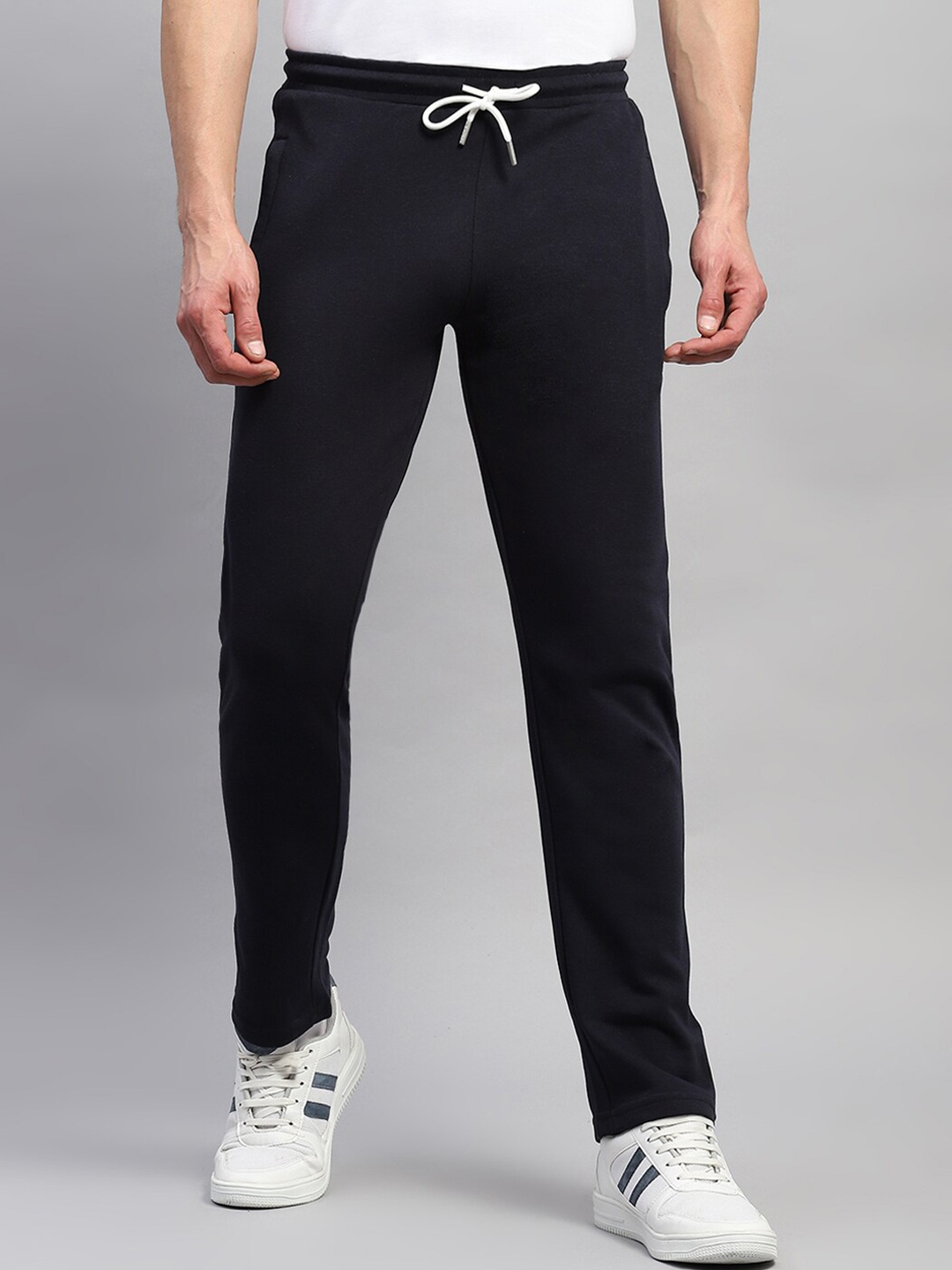 

rock.it Men Summer Mid Rise Track Pants, Navy blue