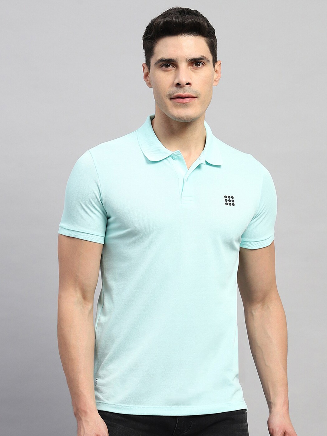 

rock.it Polo Collar Short Sleeves Casual T-shirt, Sea green