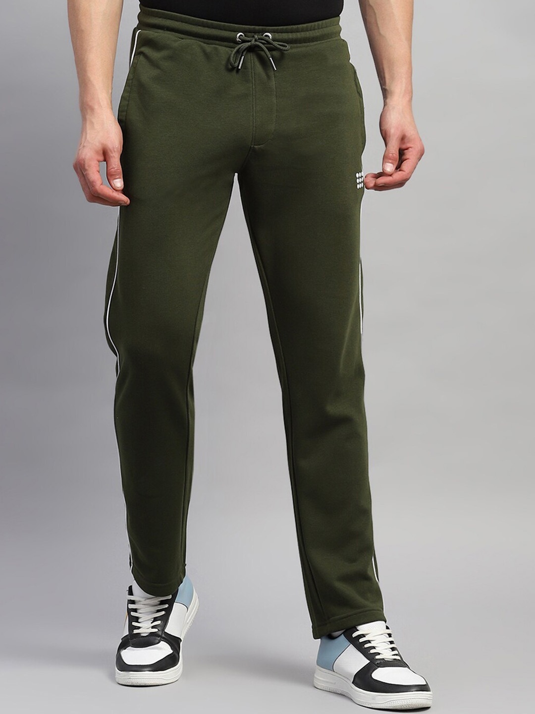 

rock.it Summer Men Mid Rise Track Pants, Olive