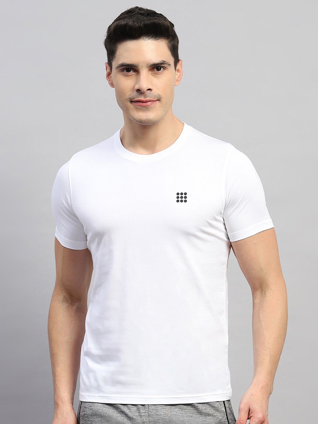 

rock.it Round Neck Cotton T-Shirt, White