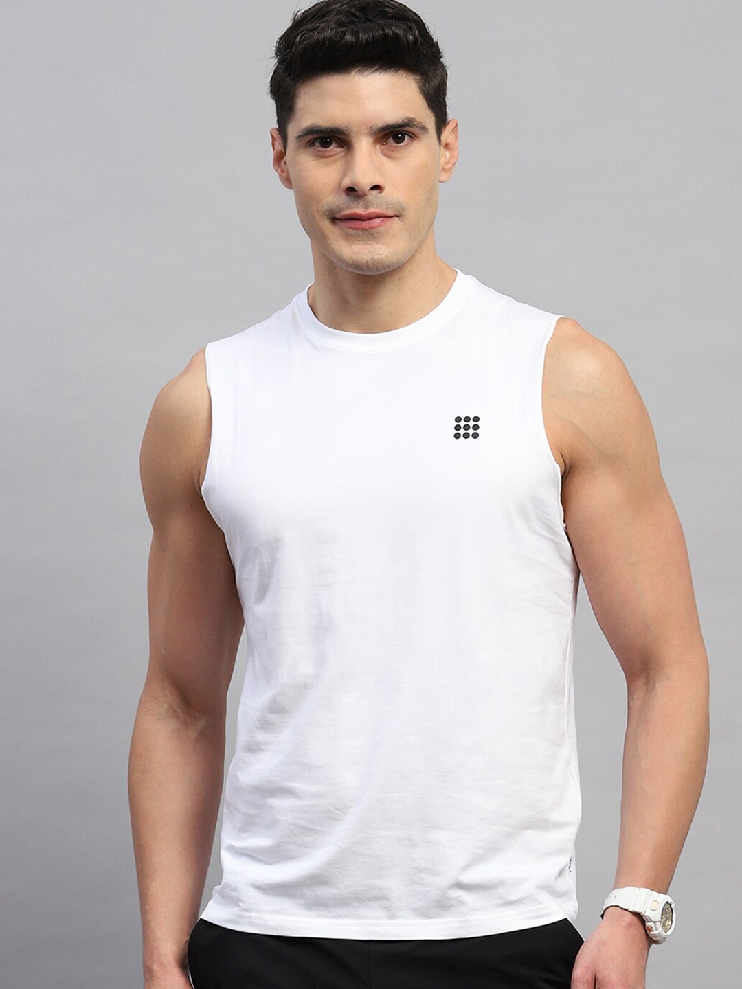 

rock.it Summar Round Neck Cotton T-Shirt, White