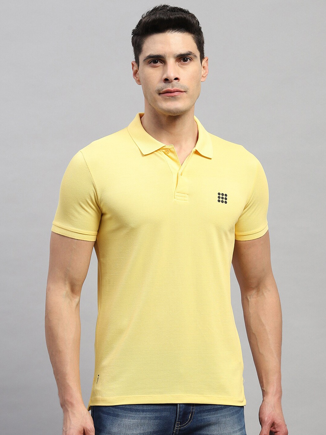 

rock.it Summar Polo Collar Cotton T-Shirt, Yellow