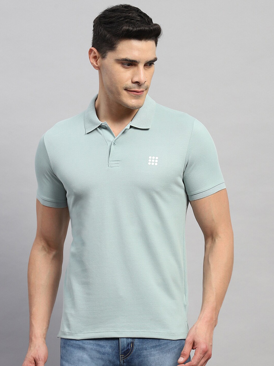 

rock.it Summar Polo Collar Cotton T-Shirt, Blue