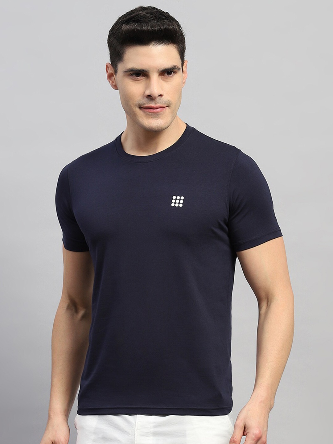 

rock.it Summar Round Neck Cotton T-Shirt, Navy blue