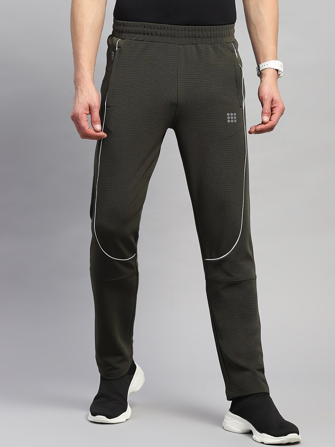 

rock.it Summer Men Mid Rise Track Pants, Olive