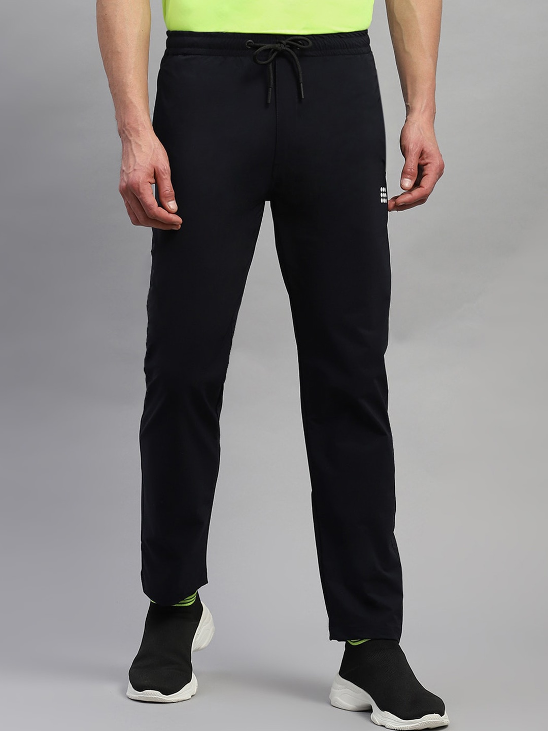 

rock.it Men Mid Rise Track Pants, Navy blue