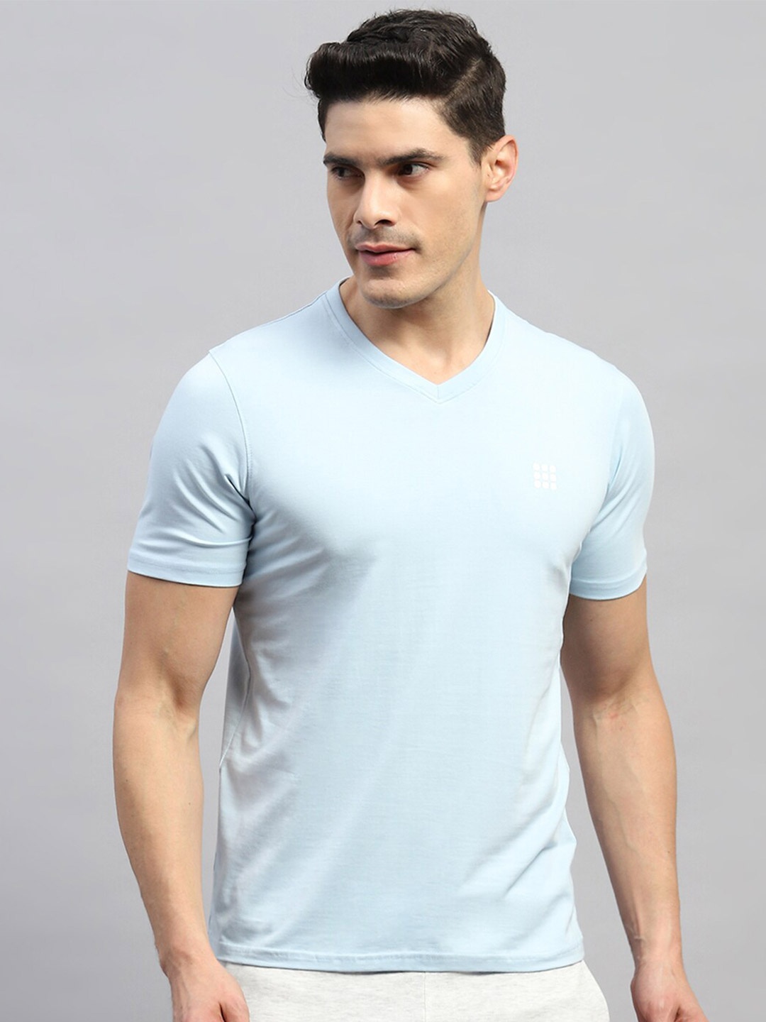 

rock.it Summar V-Neck Cotton T-Shirt, Blue