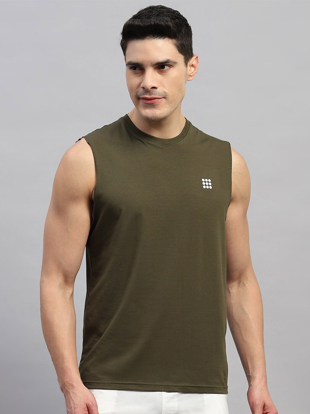 

rock.it Summar Round Neck Cotton T-Shirt, Olive