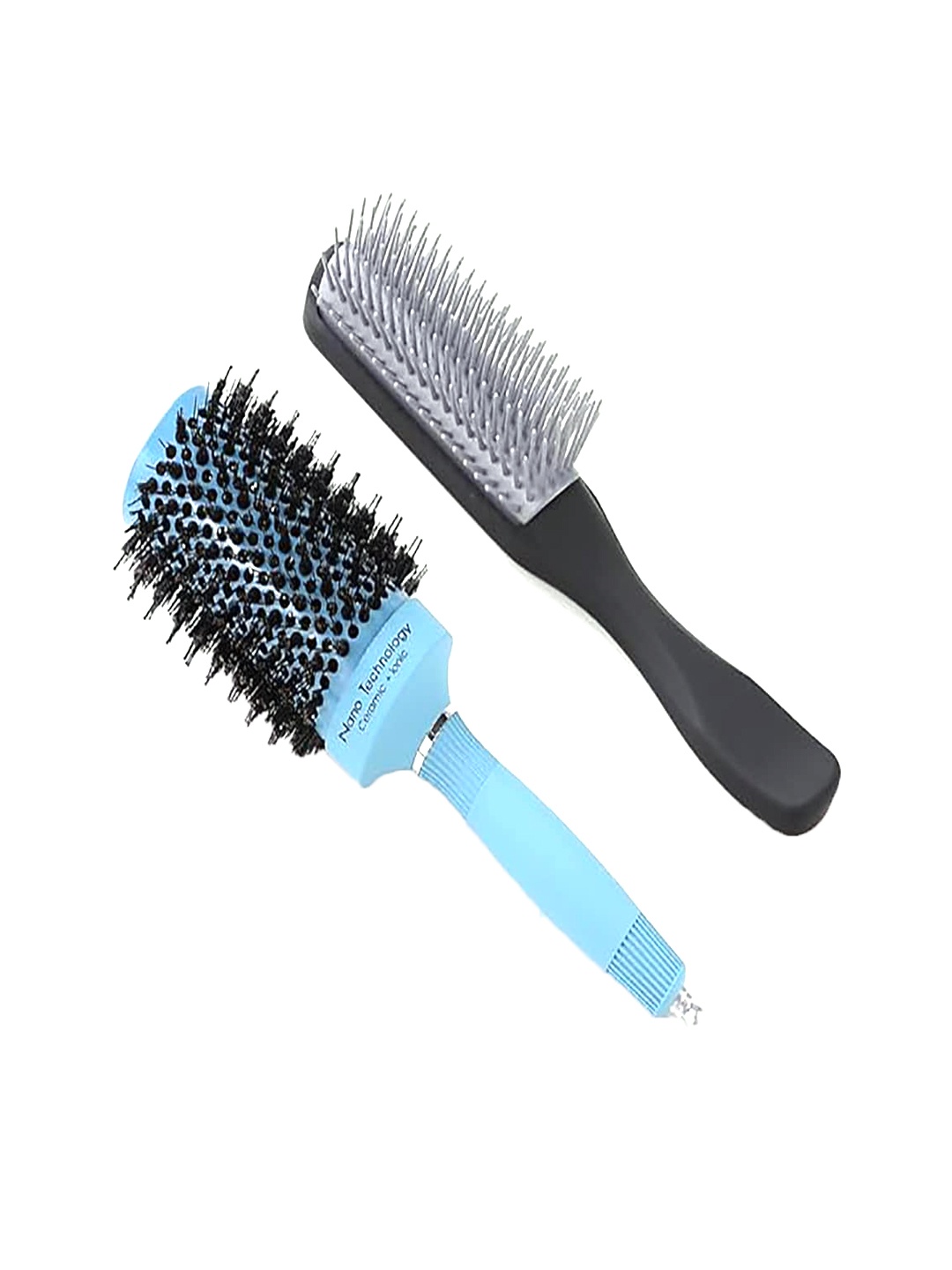 

Kuber Industries Set Of 2 Hair Brush With Paddle, Multi