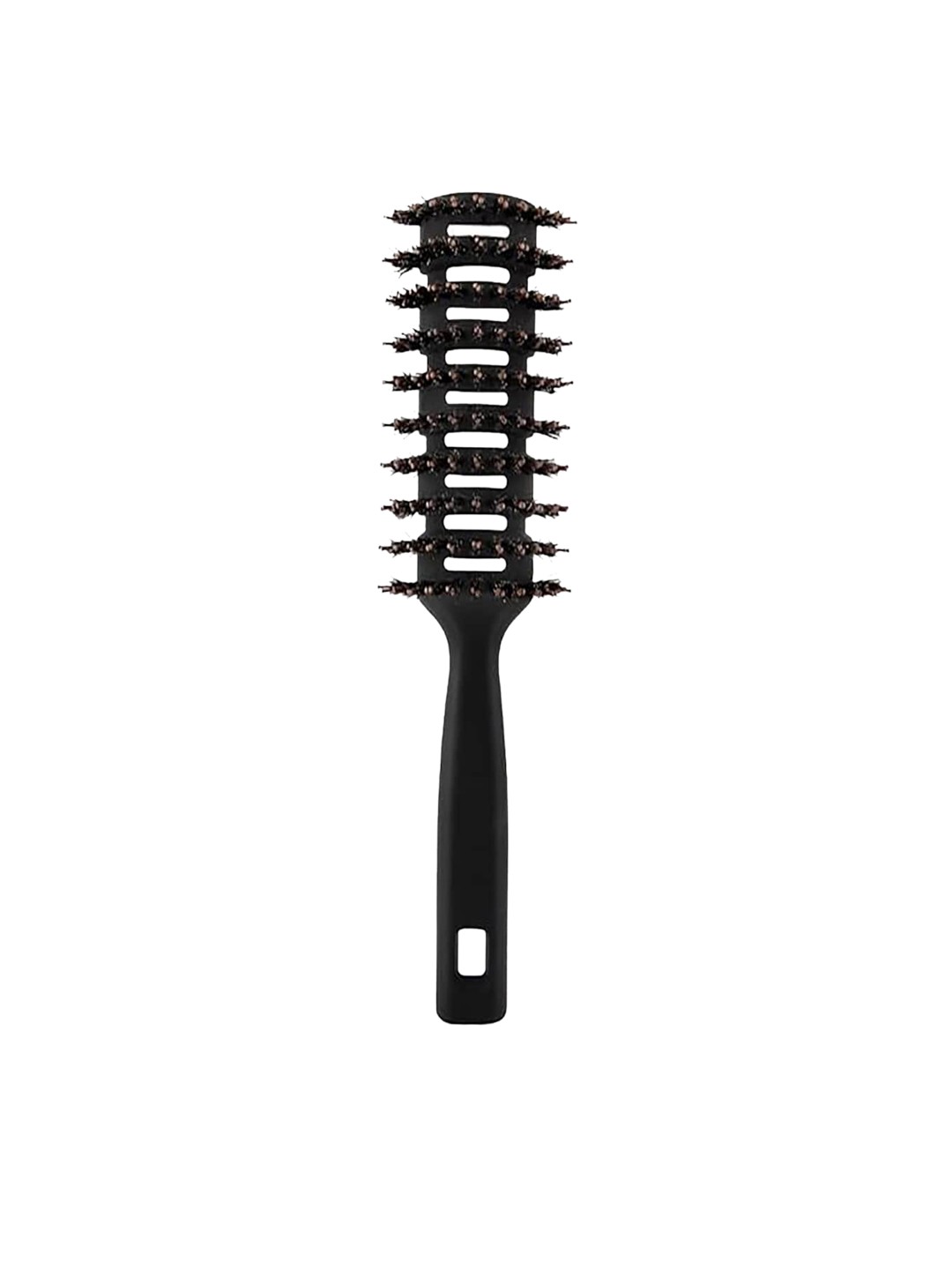 

Kuber Industries Quick Drying Hair Brush With Paddle, Black