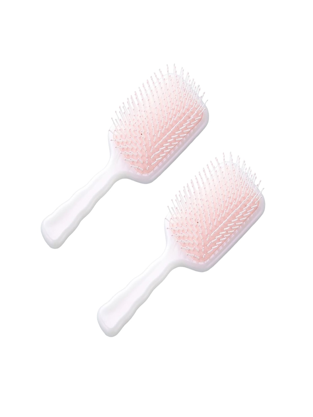 

Kuber Industries Set of 2 Paddle Hair Brush - White