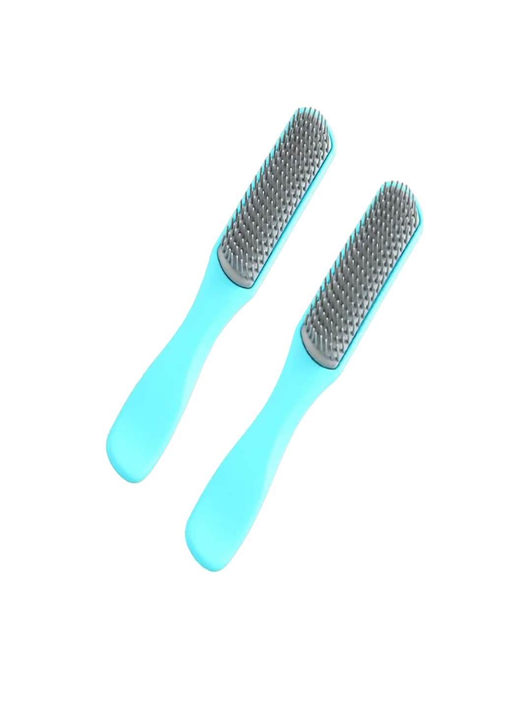 

Kuber Industries Set of 2 Hair Flexible Bristles Brush With Paddle, Blue