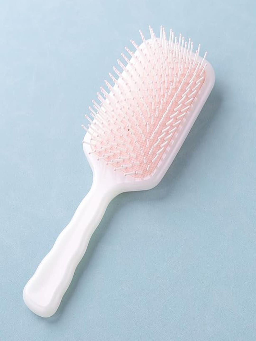 

Kuber Industries Flexible Bristles Hair Brush With Paddle, Pink