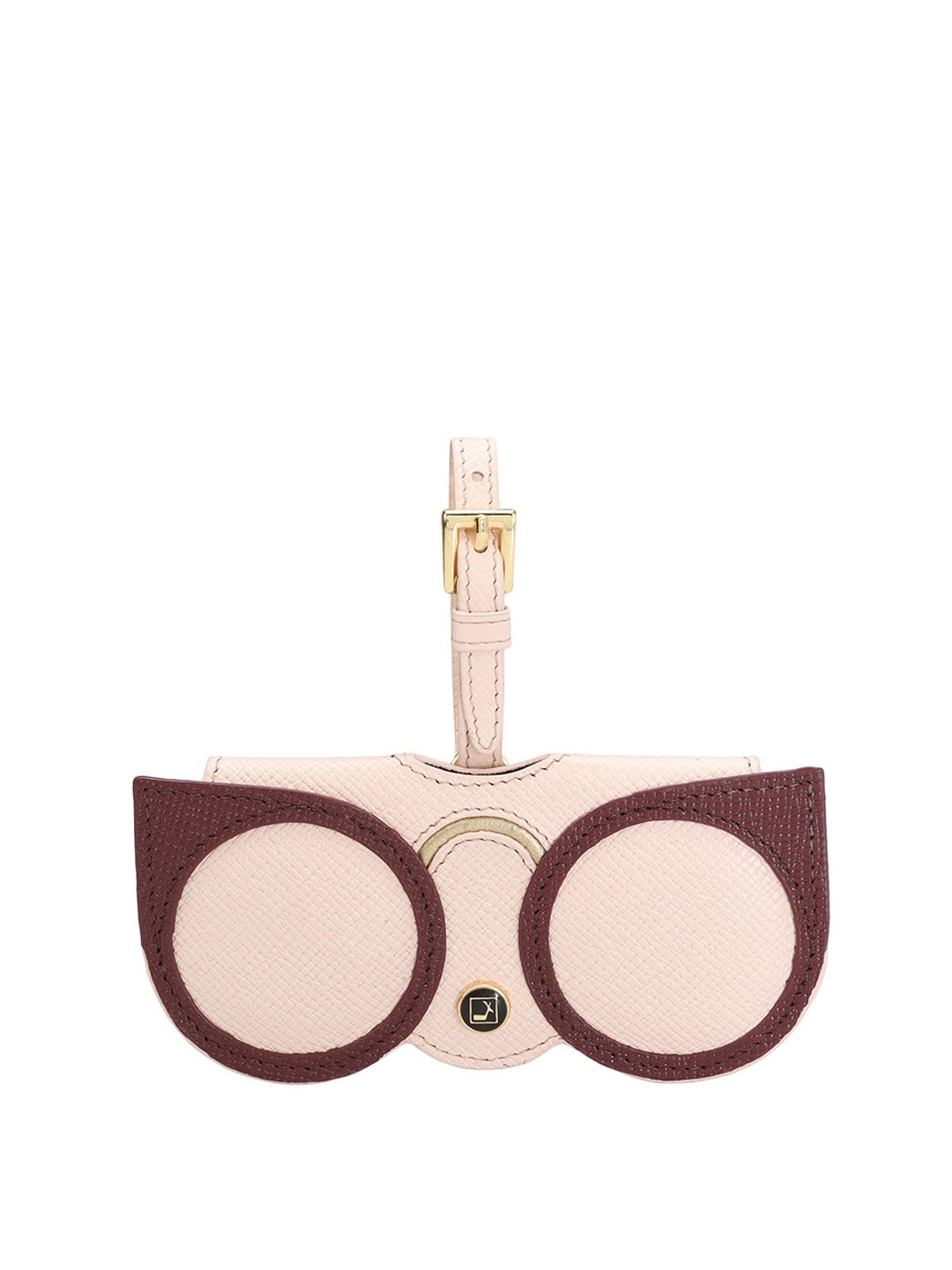 

Da Milano Textured Genuine Leather Sunglasses Case, Pink