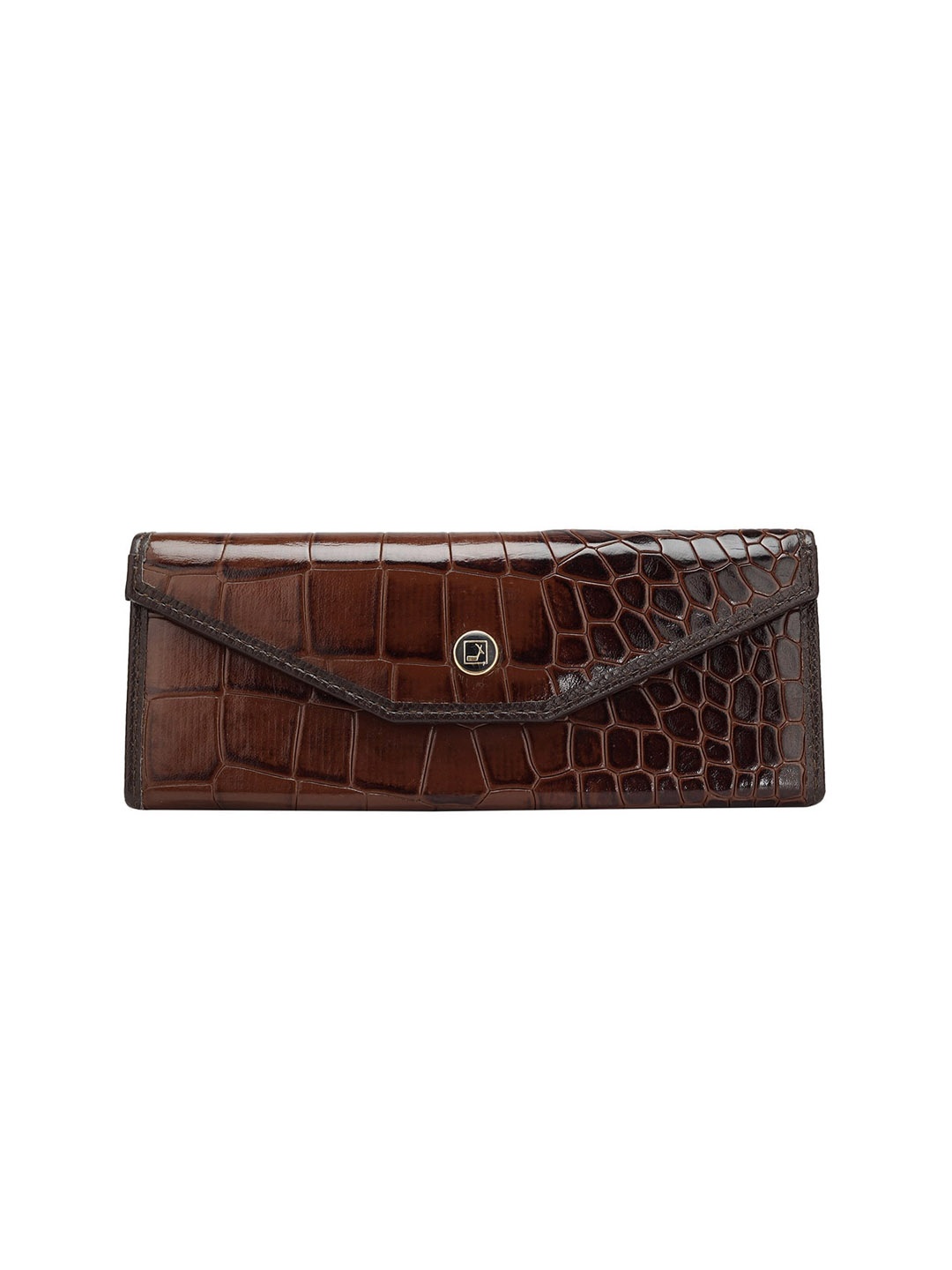 

Da Milano Textured Leather Sunglasses Case, Brown