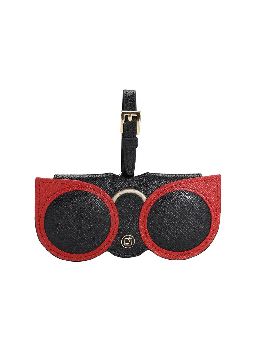 

Da Milano Textured Leather Sunglasses Case, Black