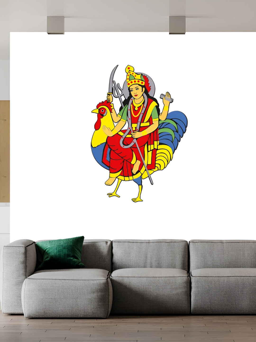 

Wallpics White & Red Religious Painting Wall Poster