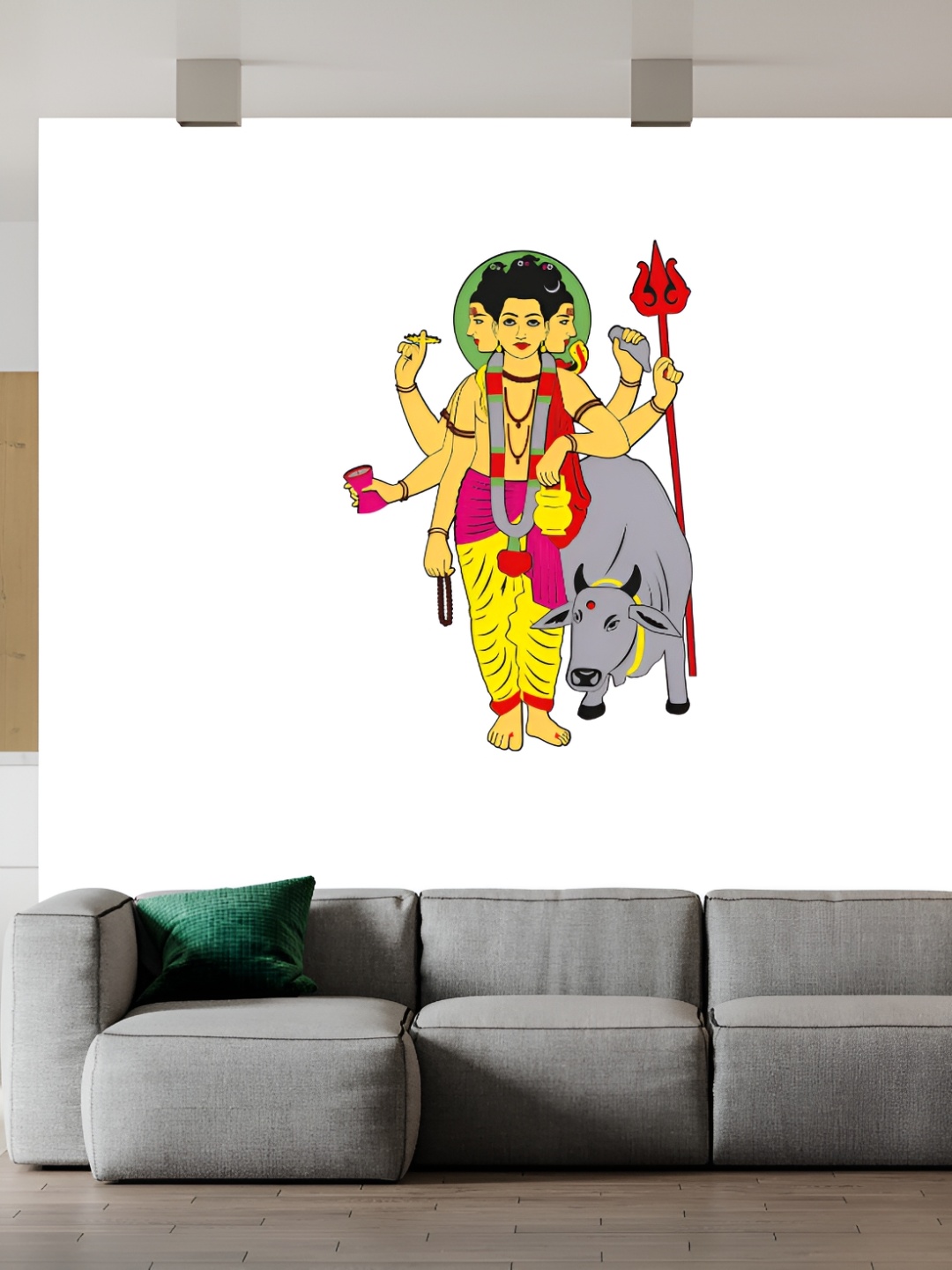 

Wallpics White & Yellow Religious Wall Poster