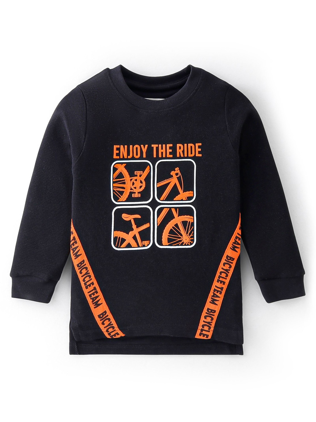 

ARIAS By LARA DUTTA Boys Typography Printed Cotton T-shirt, Black