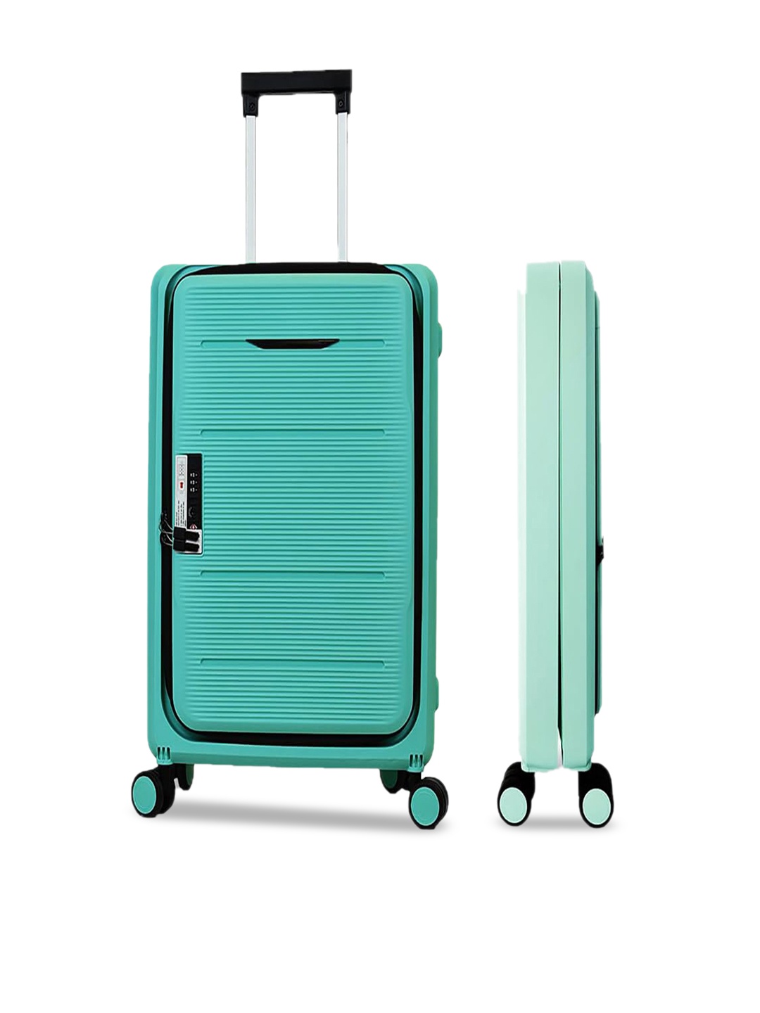 

Kuber Industries Hard-Sided Medium Trolley Suitcase 60.96 cm, Blue