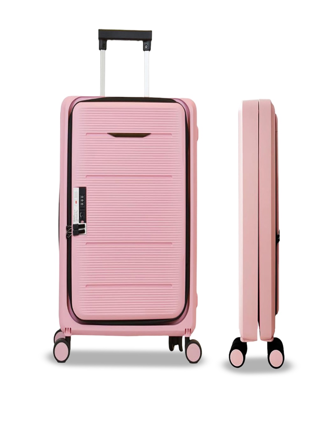 

Kuber Industries Hard Sided Lightweight Medium Trolley Bag 60.96 cm, Pink