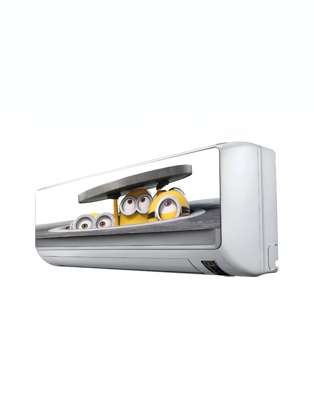 

Wallpics Yellow & Black Printed High Quality Fully Waterproof Air-Conditioner Sticker