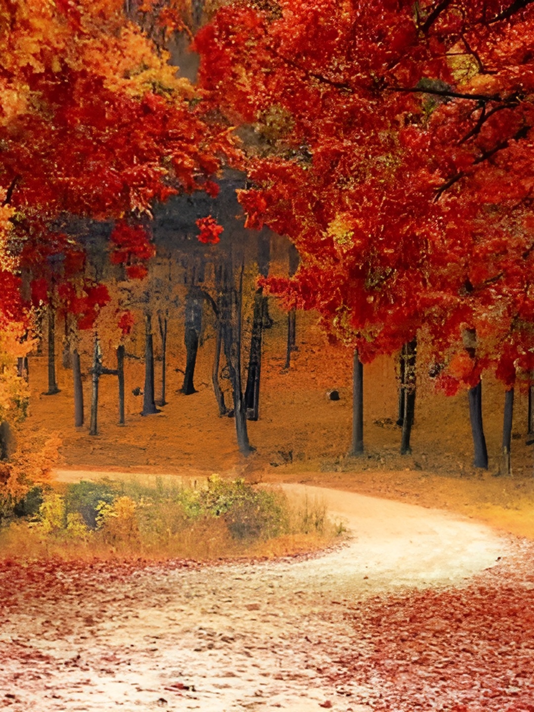 

Wallpics Red & Yellow Printed High Quality Waterproof Wall Poster