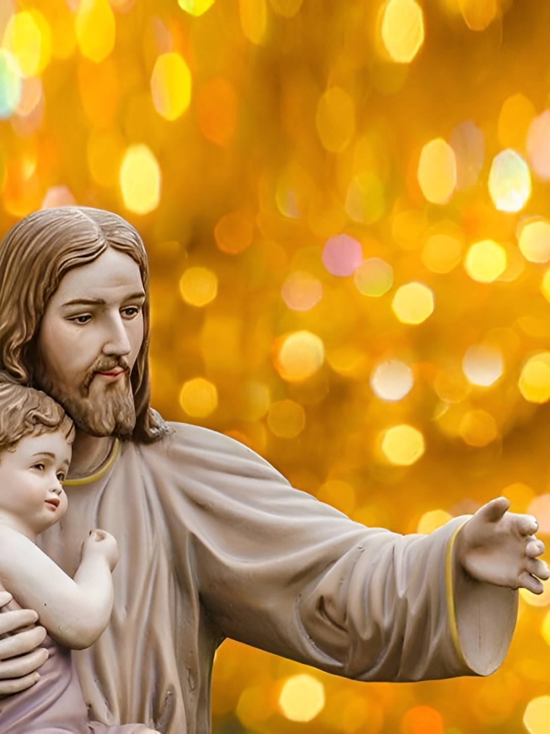 

Wallpics Beige & Brown Religious Paper Paintings Wall Art