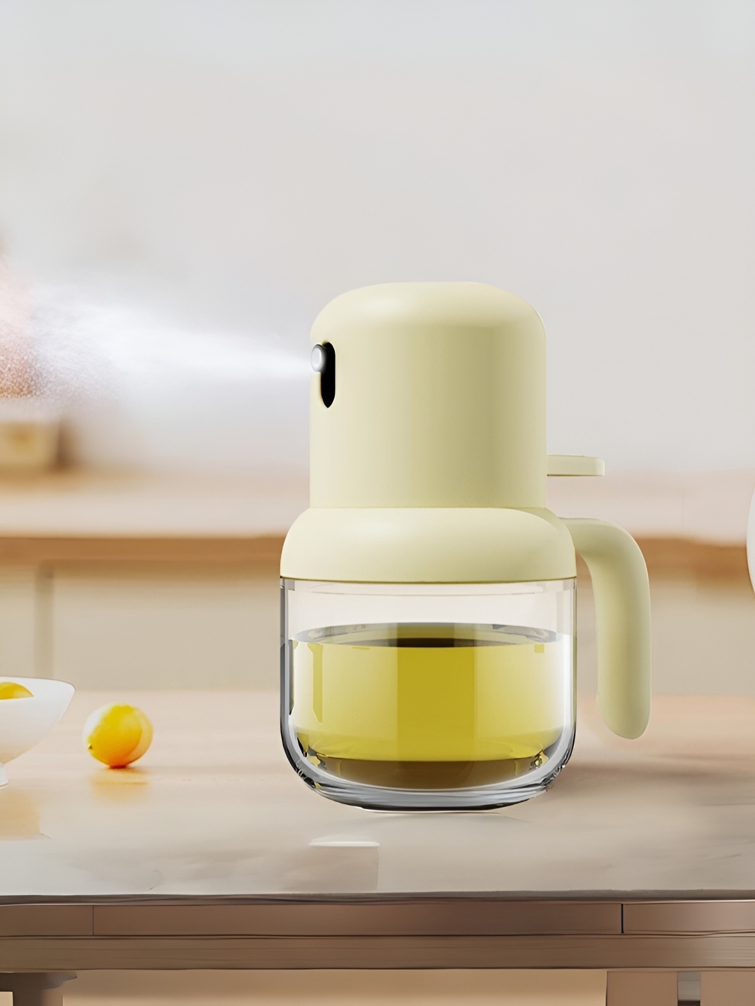 

UniKart Beige Cooking Oil Glass Sprayer 180 ML, Cream