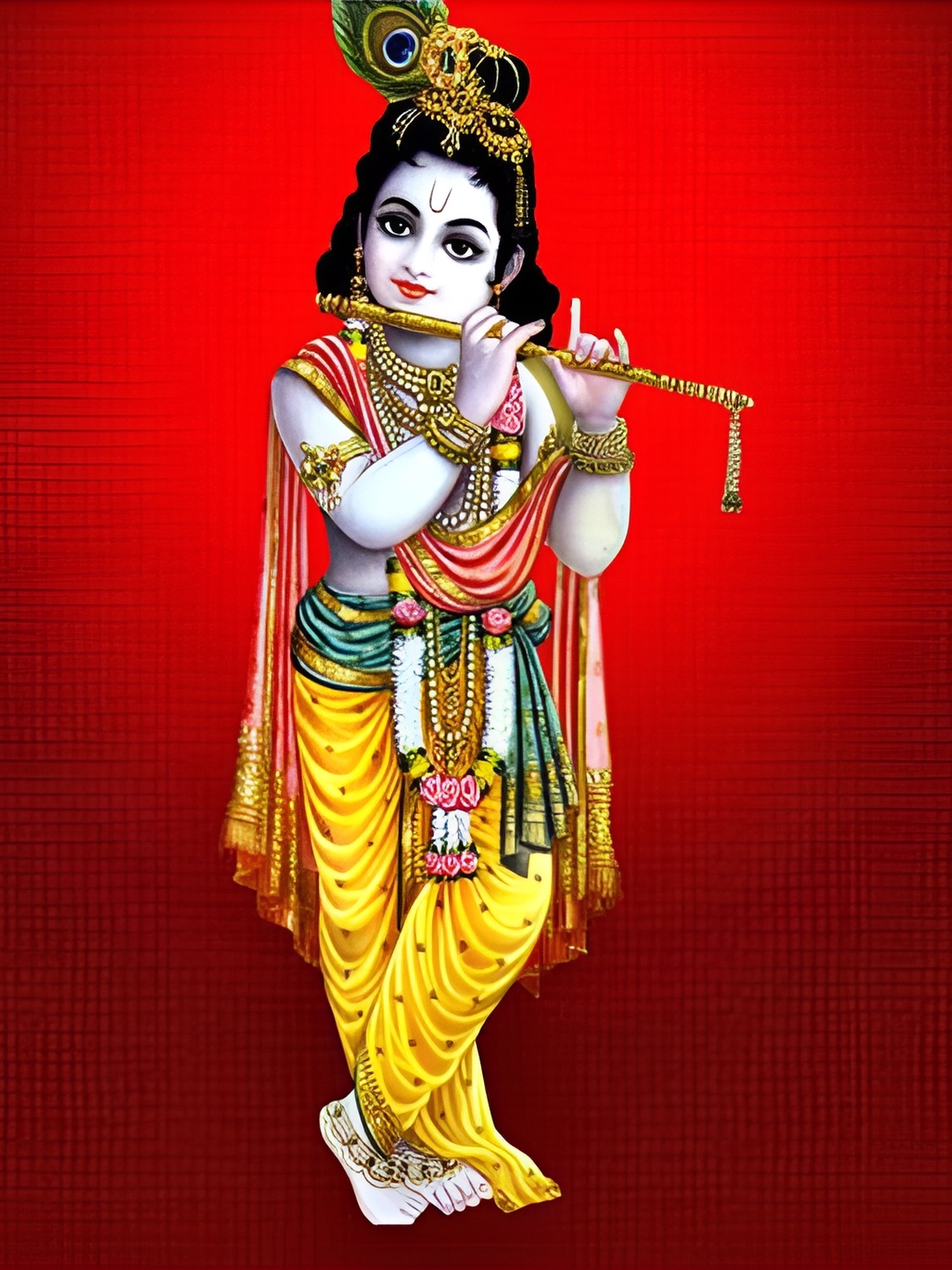 

Wallpics Yellow & White Religious Wall Poster