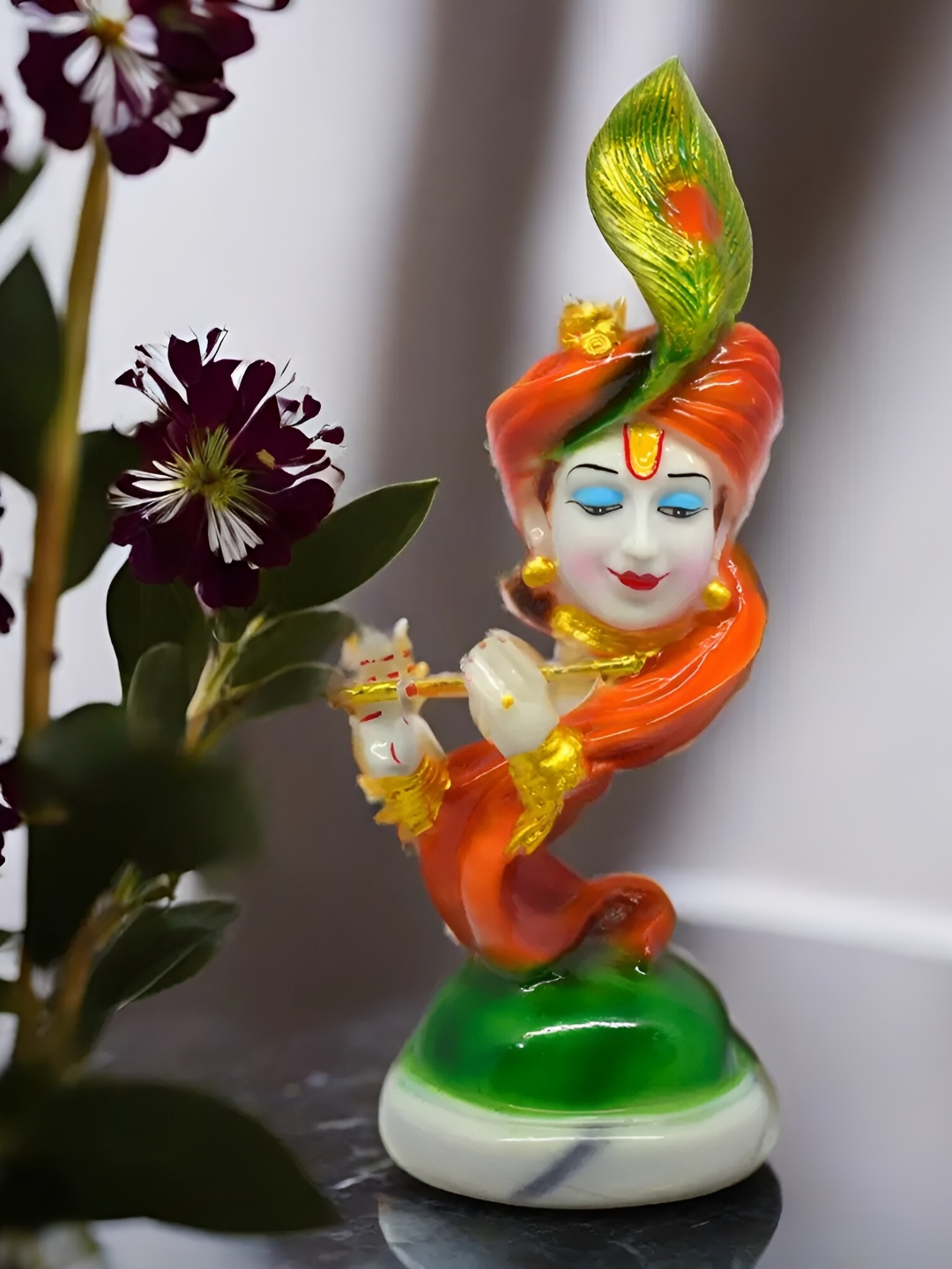 

VIVARS CRAFT Orange Religious Idol Showpiece
