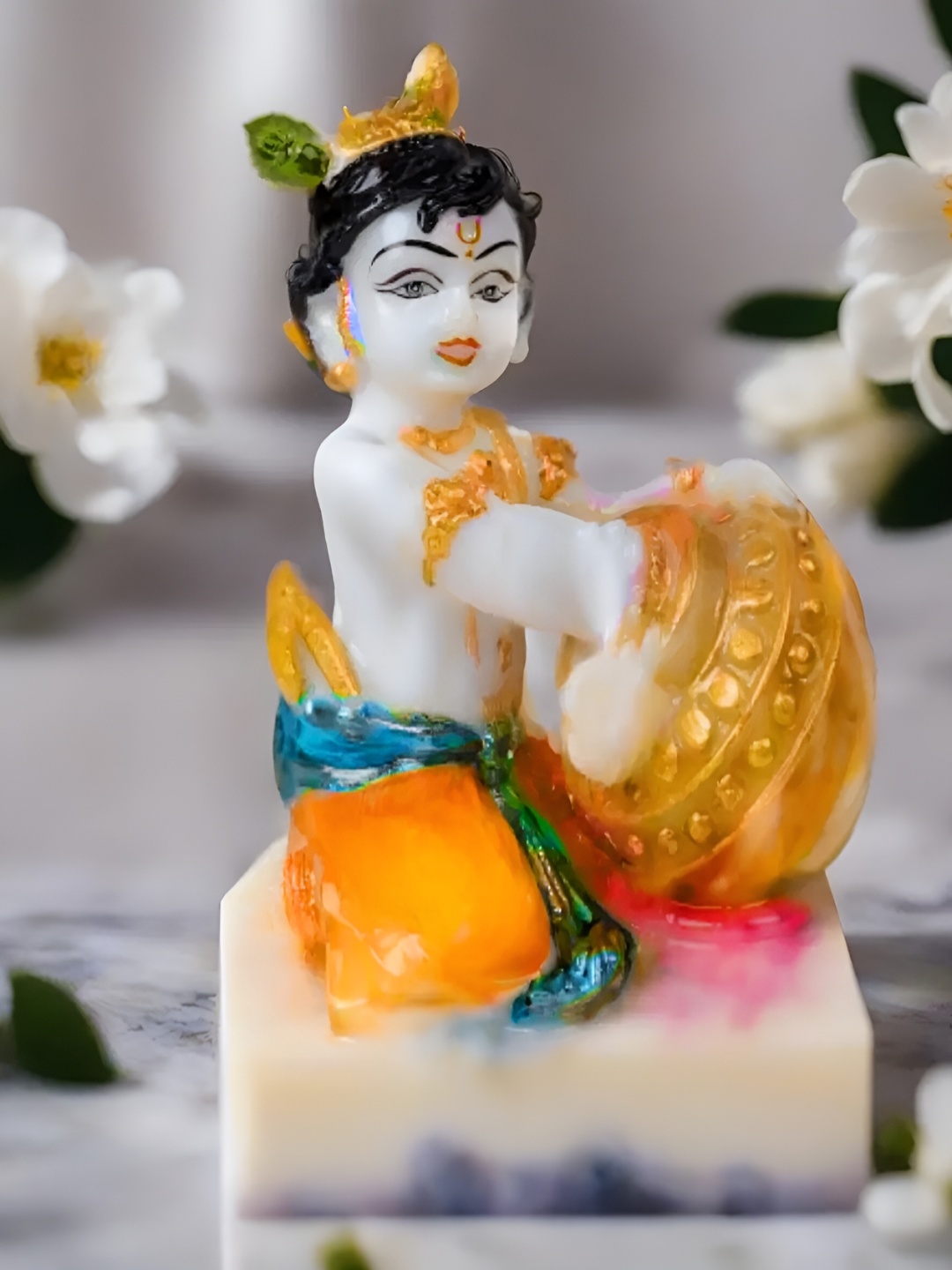 

VIVARS CRAFT Orange Religious Idol Showpiece
