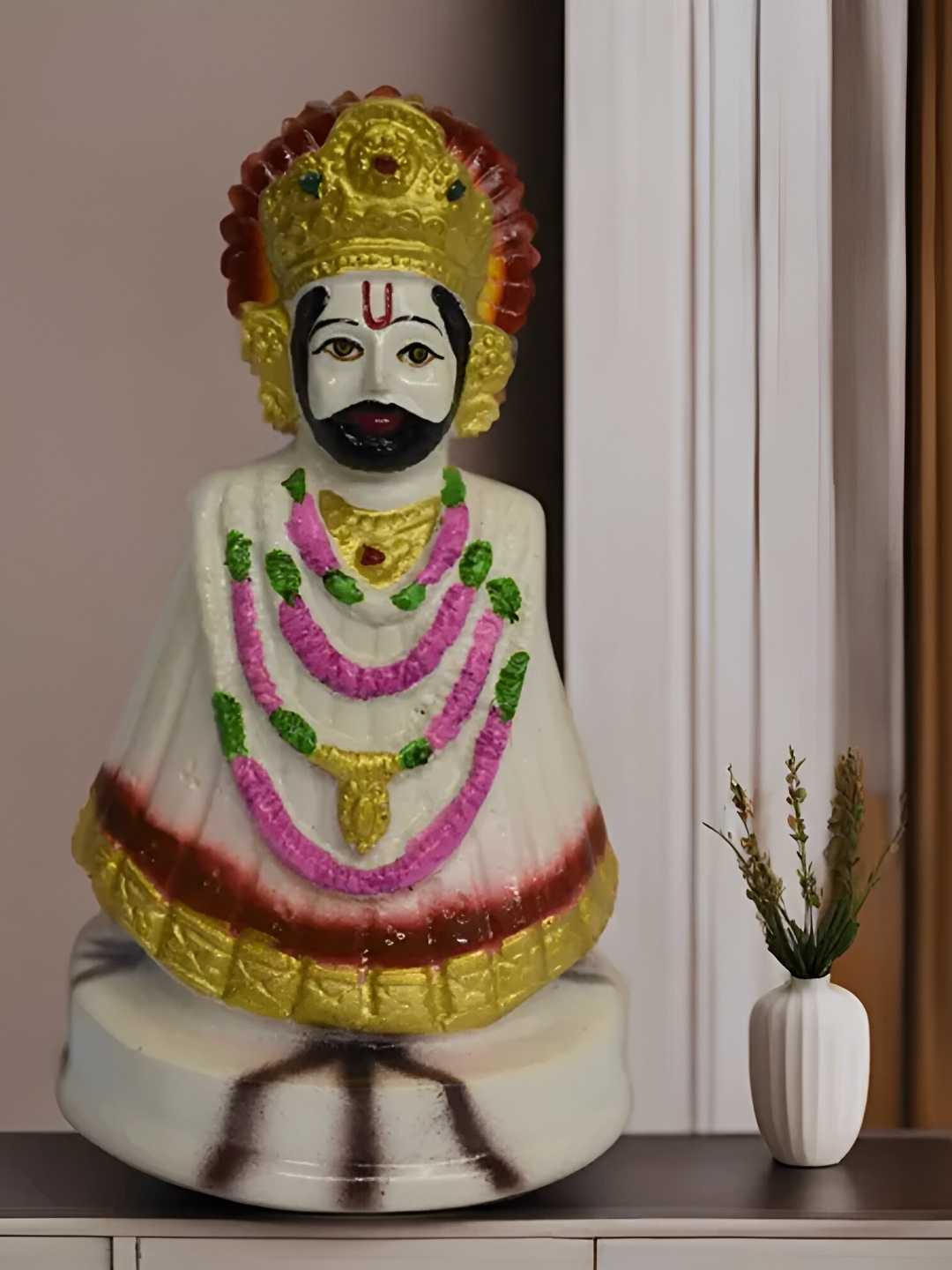 VIVARS CRAFT White Religious Idol Showpiece