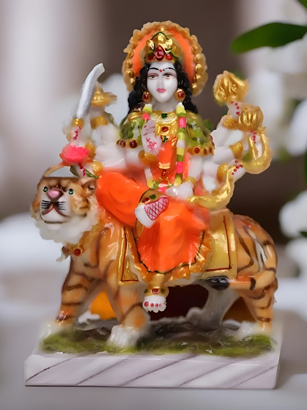 

VIVARS CRAFT Orange Religious Idol Showpiece