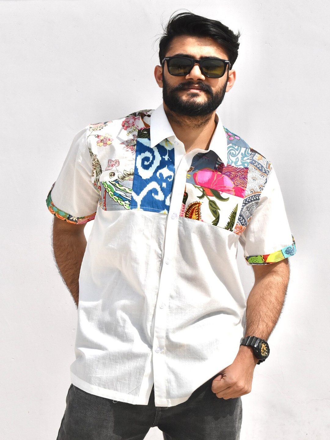 

KOTRANIC Men Relaxed Floral Opaque Printed Casual Shirt, Multi