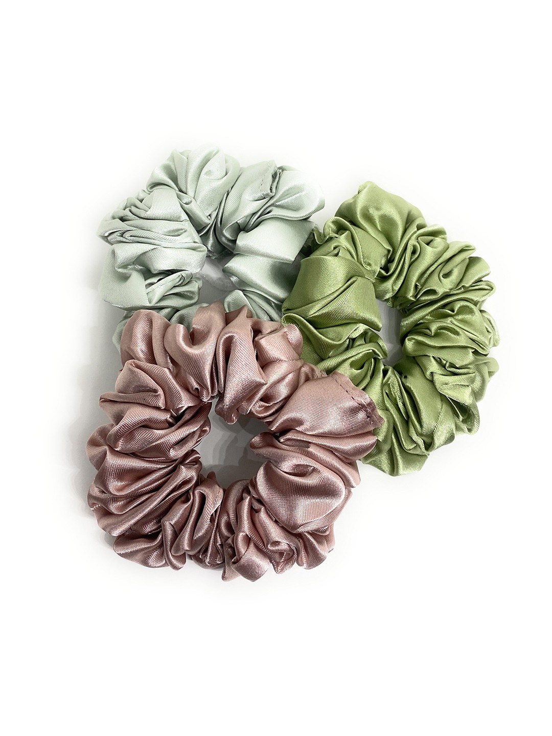 

BAESD Girls Pack Of 3 Scrunchy Ponytail Holders, Grey melange