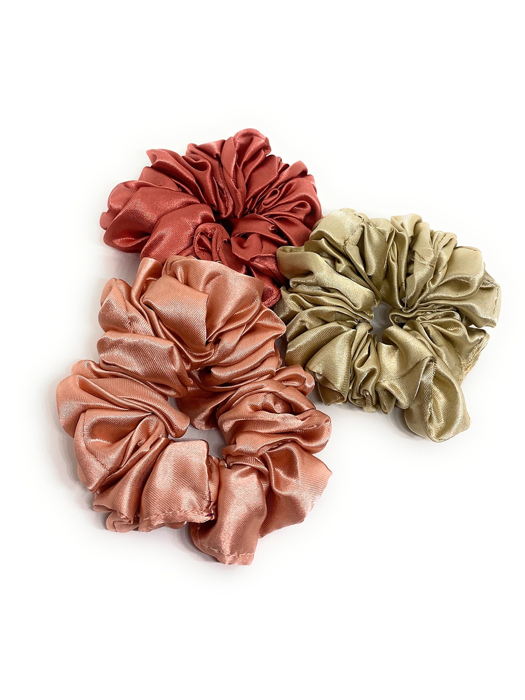

BAESD Girls Pack Of 3 Scrunchy Ponytail Holders, Brown