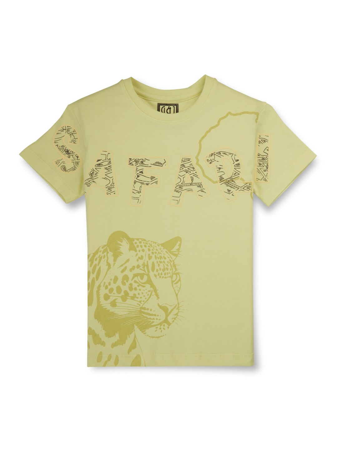 

Gini and Jony Boys Graphic Printed Cotton T-shirt, Yellow